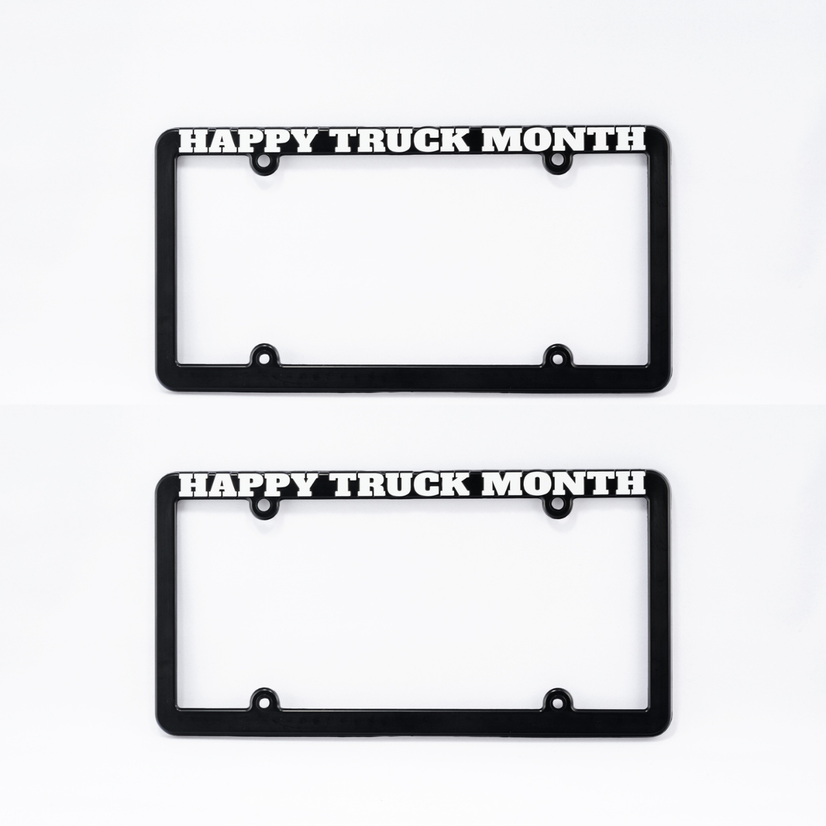 Happy Truck Month License Plate Frame